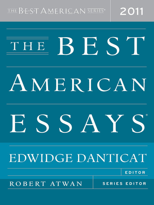 Cover image for The Best American Essays 2011